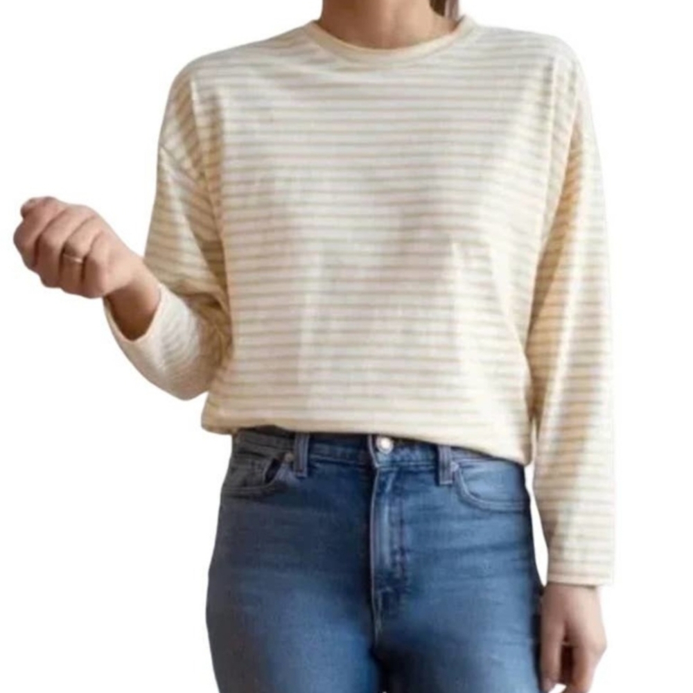 AYR Pima Cotton French Fry Tee in Yellow Size Medium